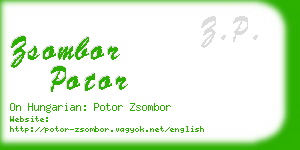 zsombor potor business card